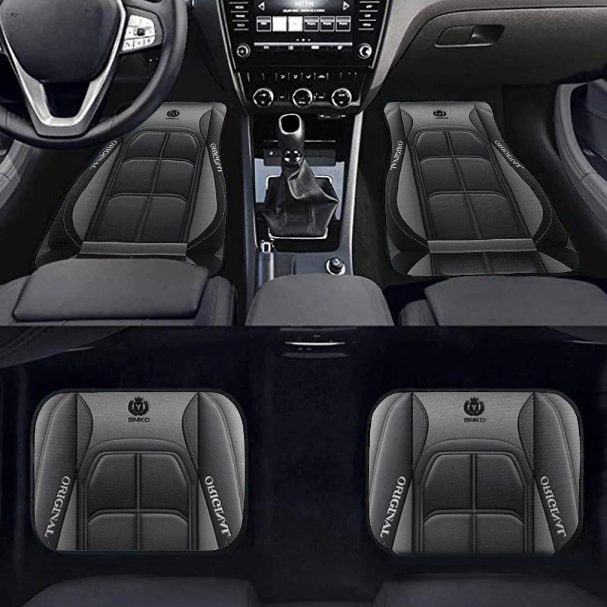 2025 제네시스 bh Nivus Mazda 6 GH 푸조 301 용 새 2D 자동차 매트 크리스마스 및 할로윈에 PU 가죽 선물용 적합한 밴 SUV