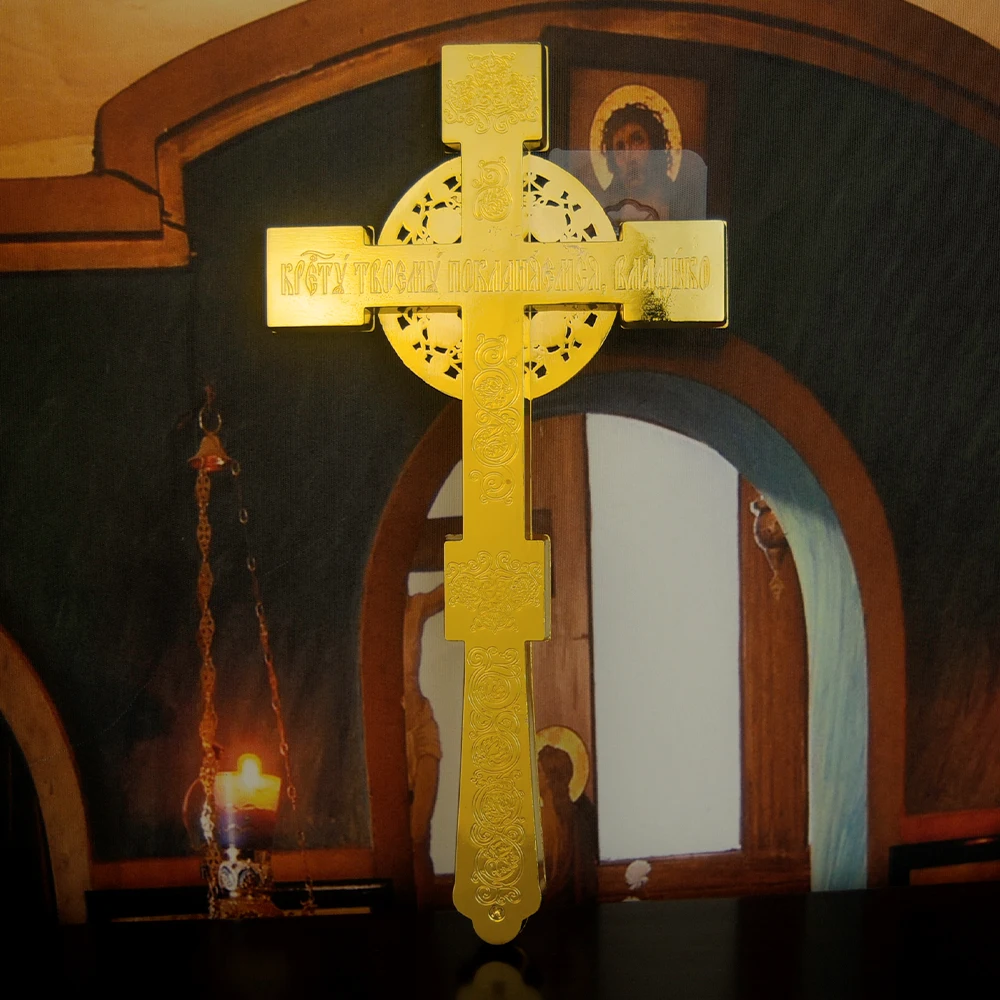 Church decoration, Catholic vessels, religious Christians, Jesus cross, Greek cross, cross decoration