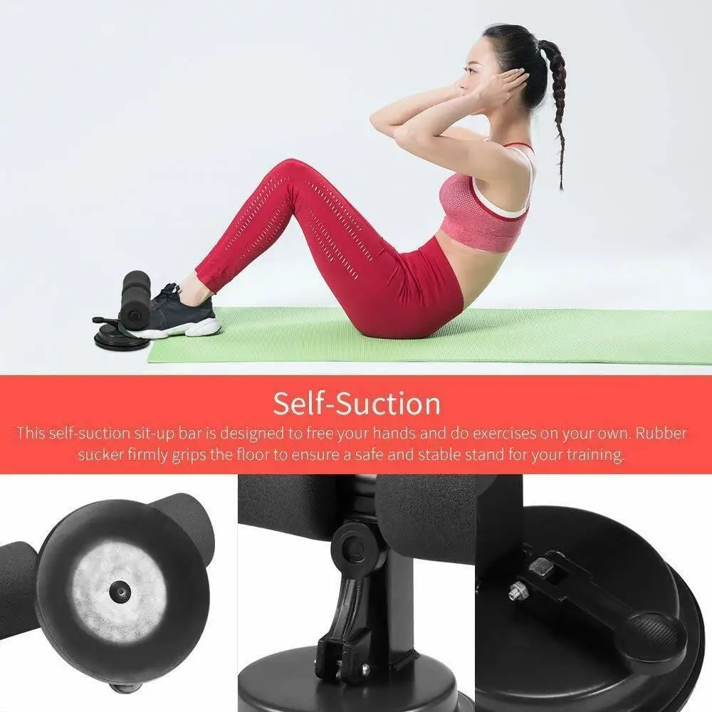 Fitness Sit Up Bar Assistant Abdominal Chest and arm Muscles Gym Exercise Adjustable Resistance Band Lose Weight Trainer Device sit assistant