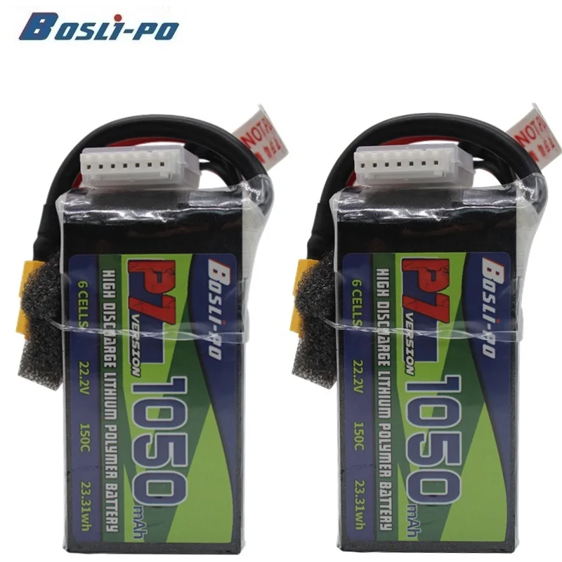 

Upgrade 6S 22.2V 1050mAh 150C LiPo Battery For RC Helicopter Quadcopter FPV Racing Drone Parts 22.2v Rechargeable Battery