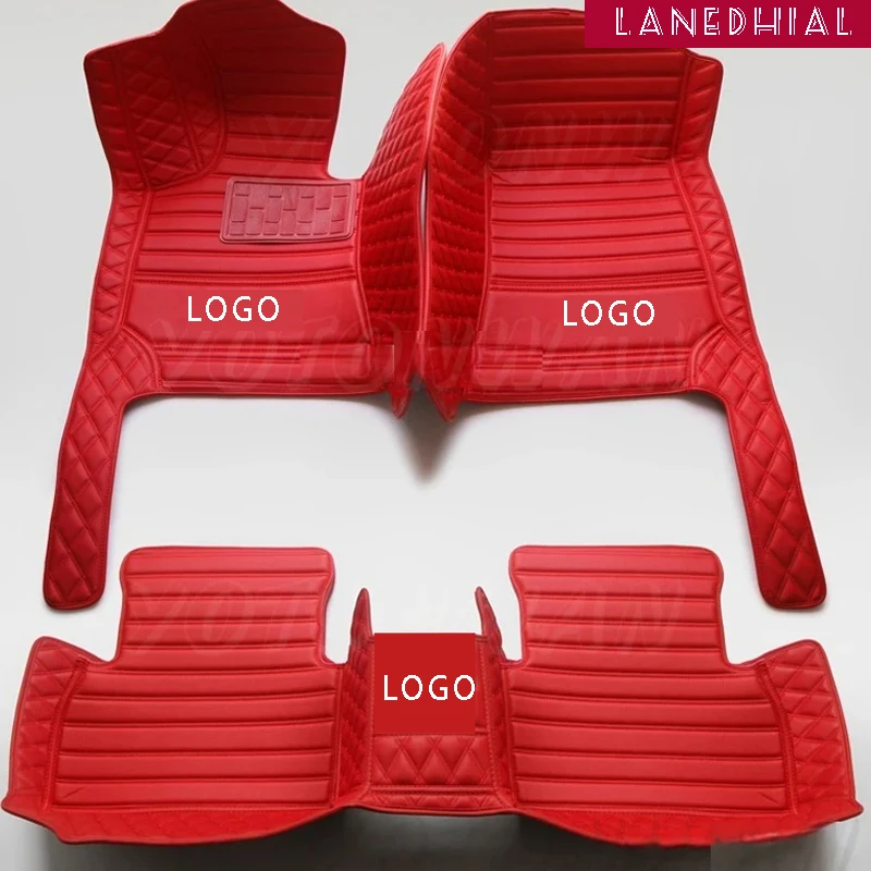 

Высококачественные персонализированные кожаные коврики с логотипом автомобиля для Nissan Все модели Qashqai x-Trail Primera Pathfinder автостайлинг