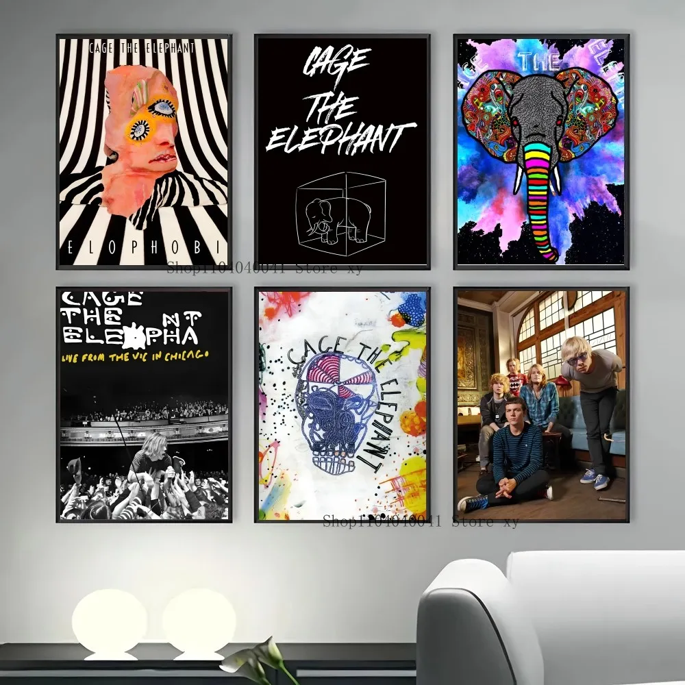 1PC Cage The Elephant Singer Poster Paper Print Home Living Room Bedroom Entrance Bar Restaurant Cafe Art Painting Decoration