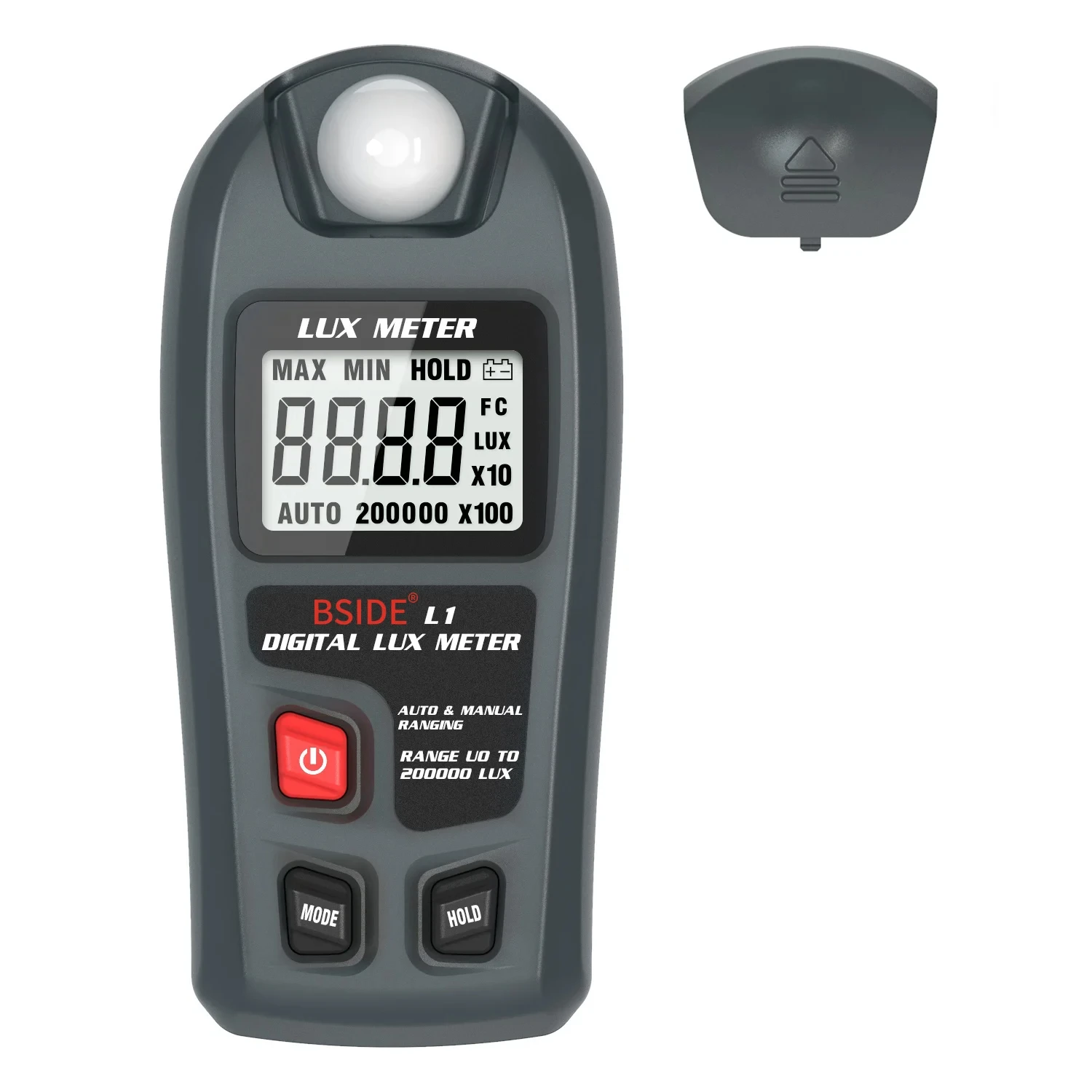 L1 Lux Meter Digital Illuminometer Lux Tester 0.1-200000 Lux/0.01-20000 Fc thumbnail 7