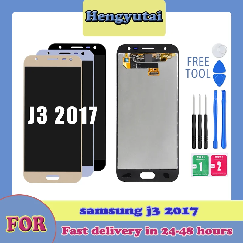 LCD 디스플레이 터치 스크린 디지타이저 어셈블리, 삼성 J3 2017 LCD J..