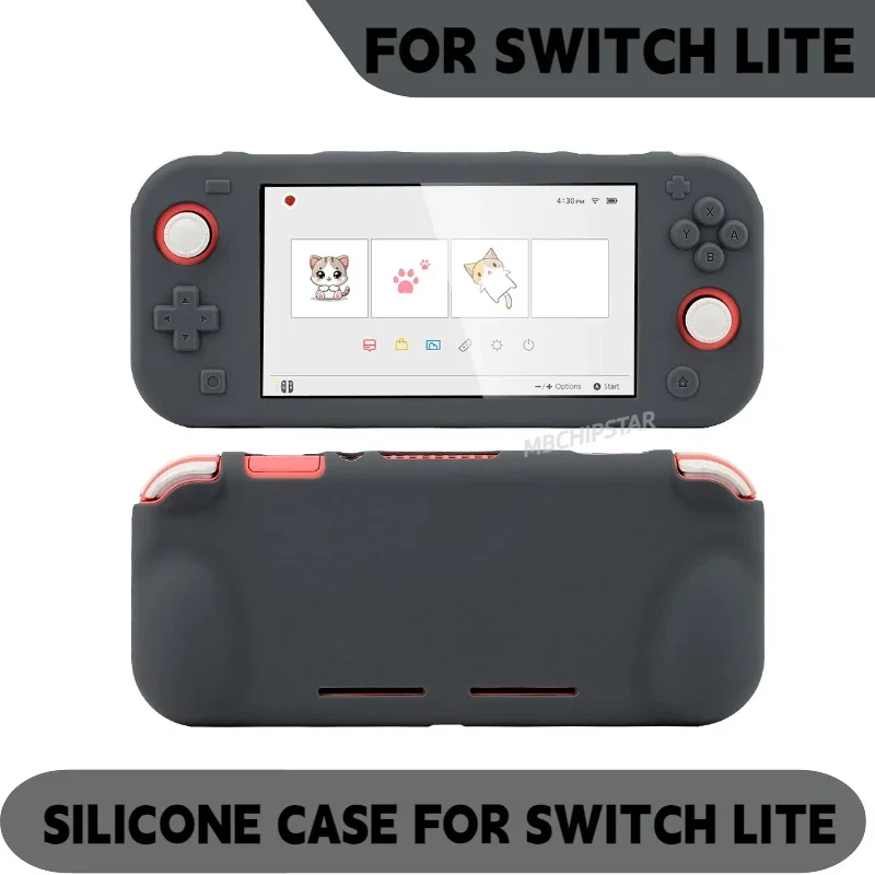 Silicone Protective Skin Cover for Switch Lite - Enhanced Grip and Durability