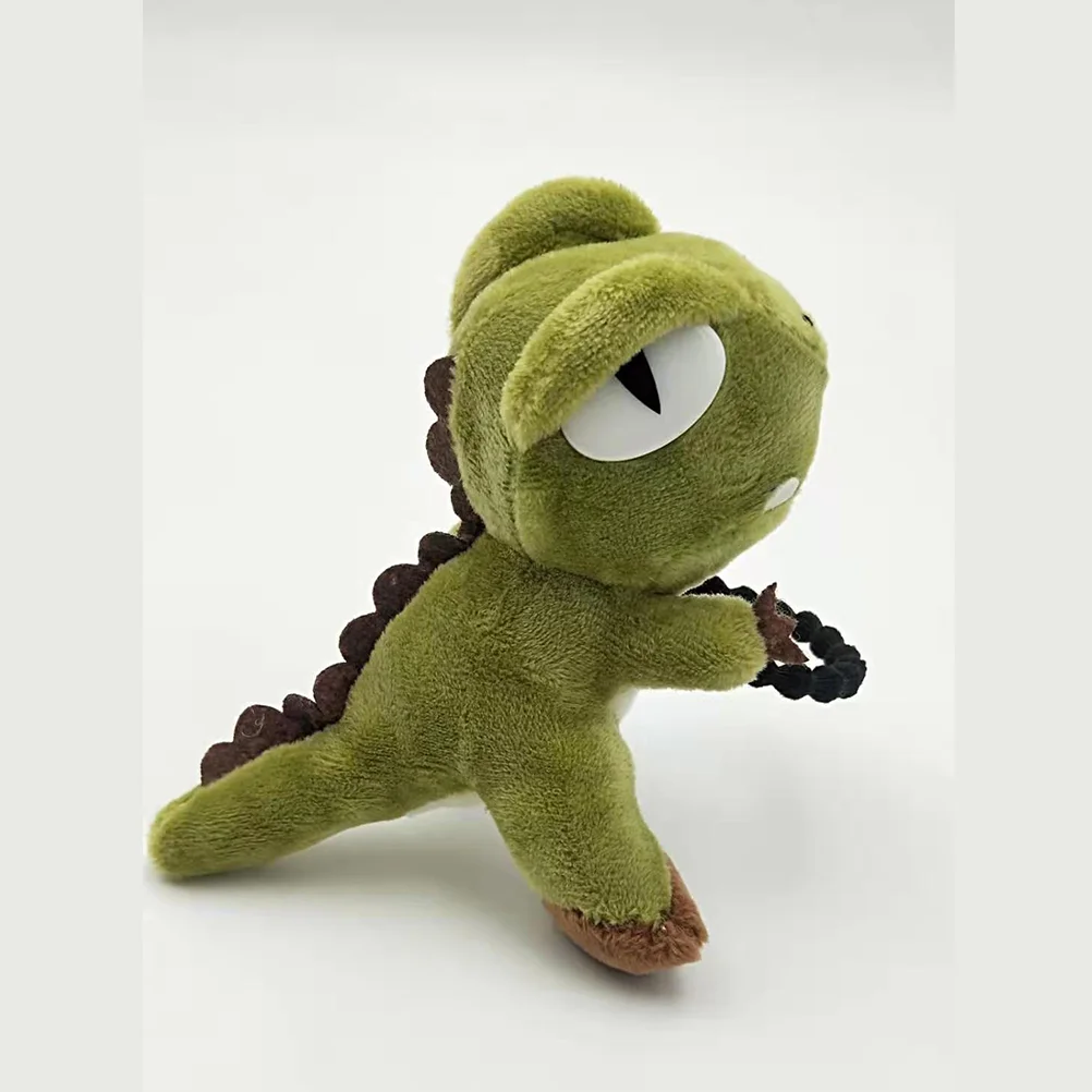 1PC Plush Tyrannosaurus Hair Tie Cartoon Dinosaur Hair Rope Hair Band for Girls Kids (Green) 5
