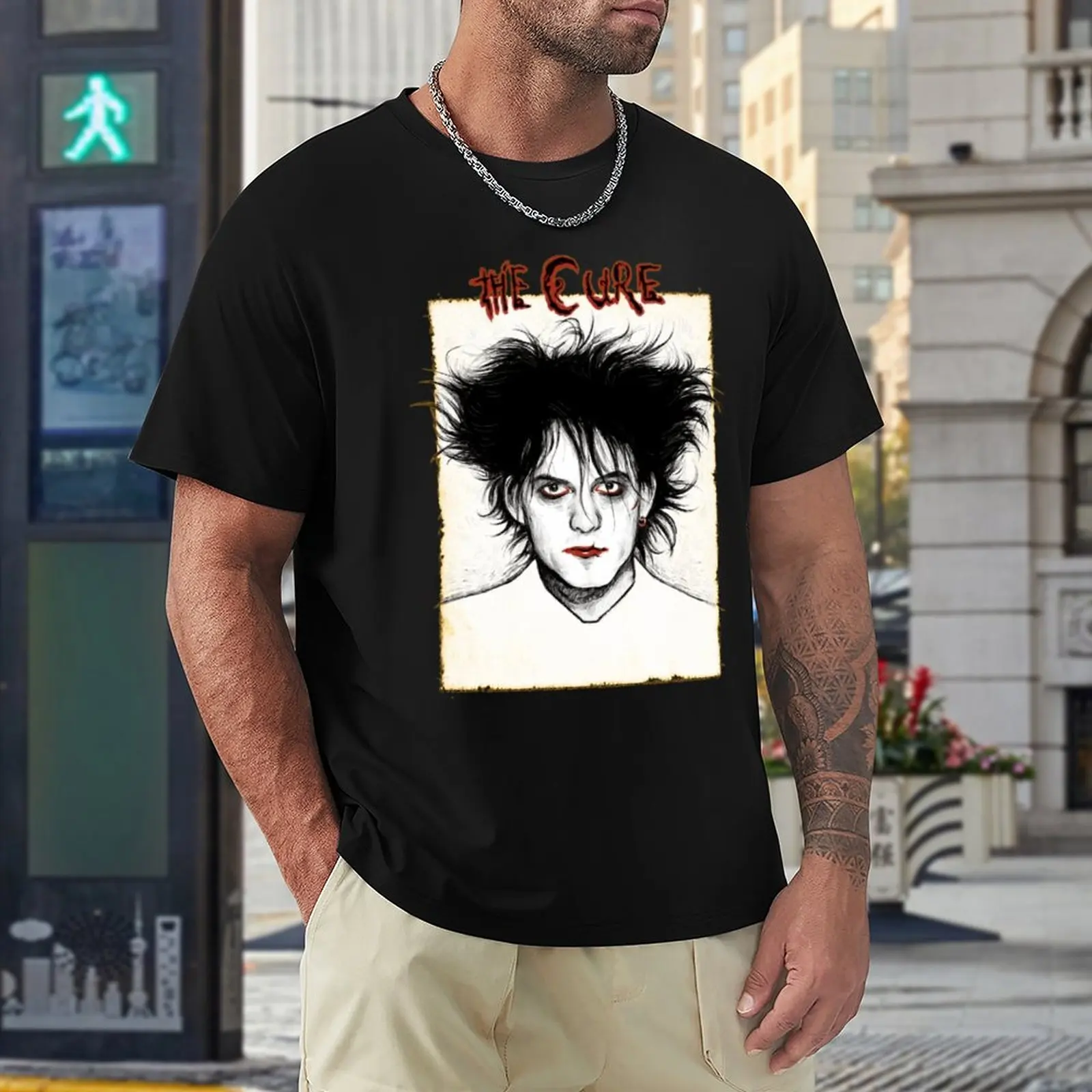 

Tshirt The Cure Robert Smith 9 Funny Fitness USA Size Vintage