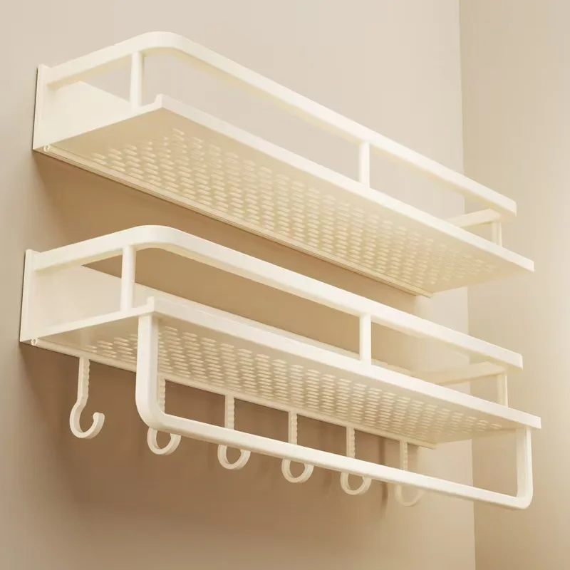 Bathroom storage rack for silver space aluminum 30-50CM no drill wall-mounted