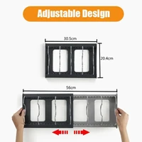 Kitchen Storage Solution Expandable Stainless Steel Rack for Pan Pot Lid Cutting Board Dish Drying and Cookware Organizer 2
