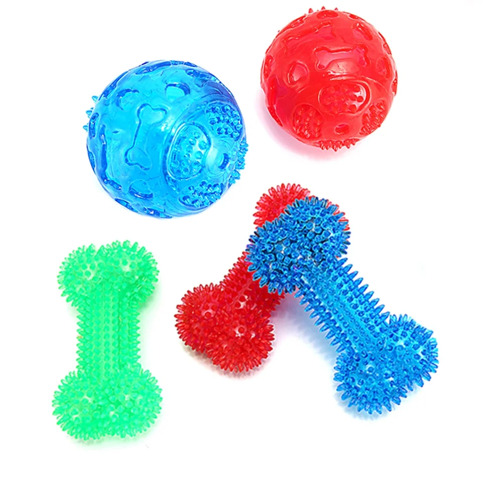 Durable Interactive Rubber Squeaky Dog Chew Toy