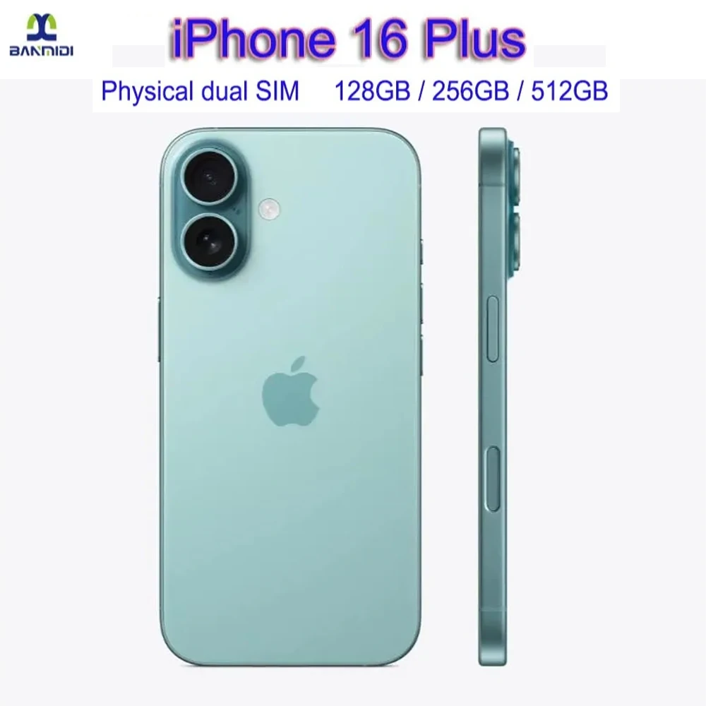 Original Apple iPhone 16 Plus Dual SIM Mobile Phone 6.7" Super Retina XDR OLED 48MP iOS 18 5G Smartphone Unlocked