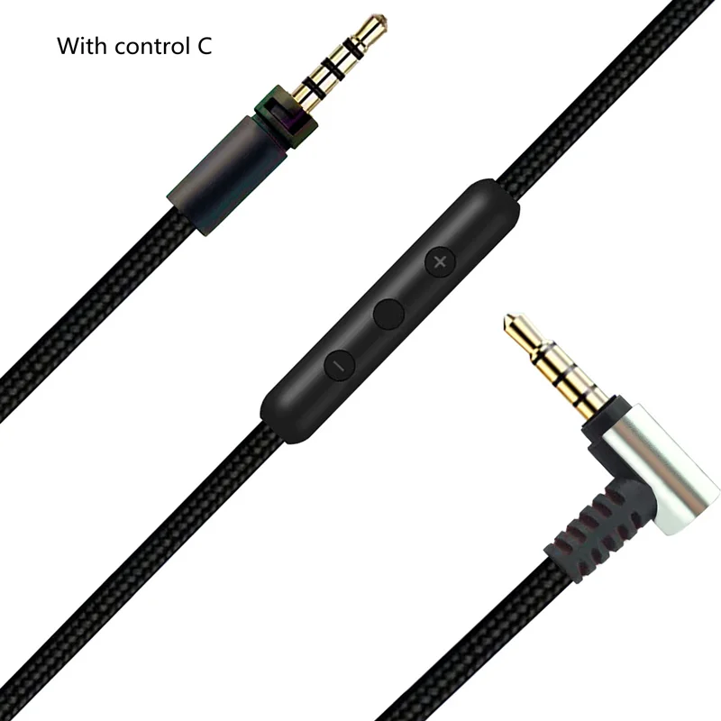 Headphone Audio Wire for Sennheiser HD400S HD350BT HD4.30 HD4.40BT HD4.50BTNC HD450B With Mic MOMENTUM Audio Extension Cable