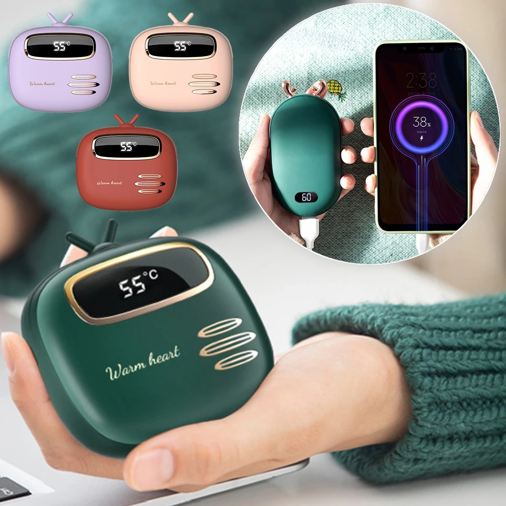 Mini Handwarmers USB Hand Warmer Mobile Power Bank Hand Warmers