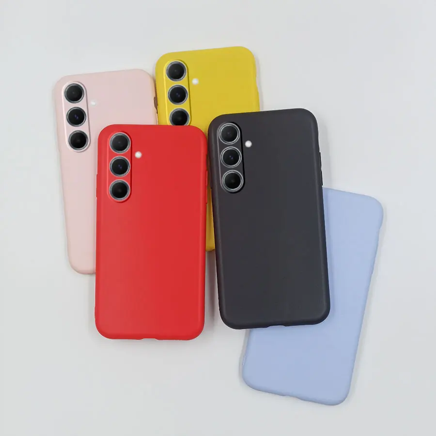 Vibrant Silicone Matte Case - Black, Pink, Purple, Red