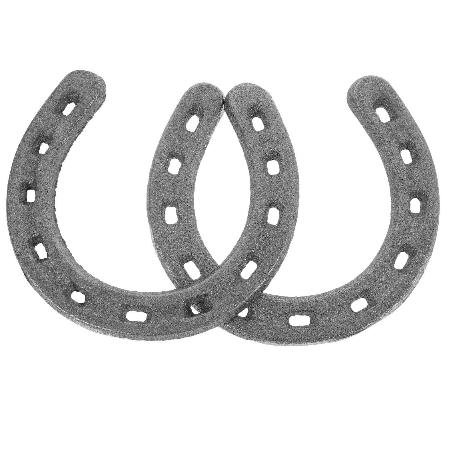 

2pcs Iron Horseshoe Wall Decor Metal Horseshoe Shaped Pendant Wall Horseshoe Sculpture