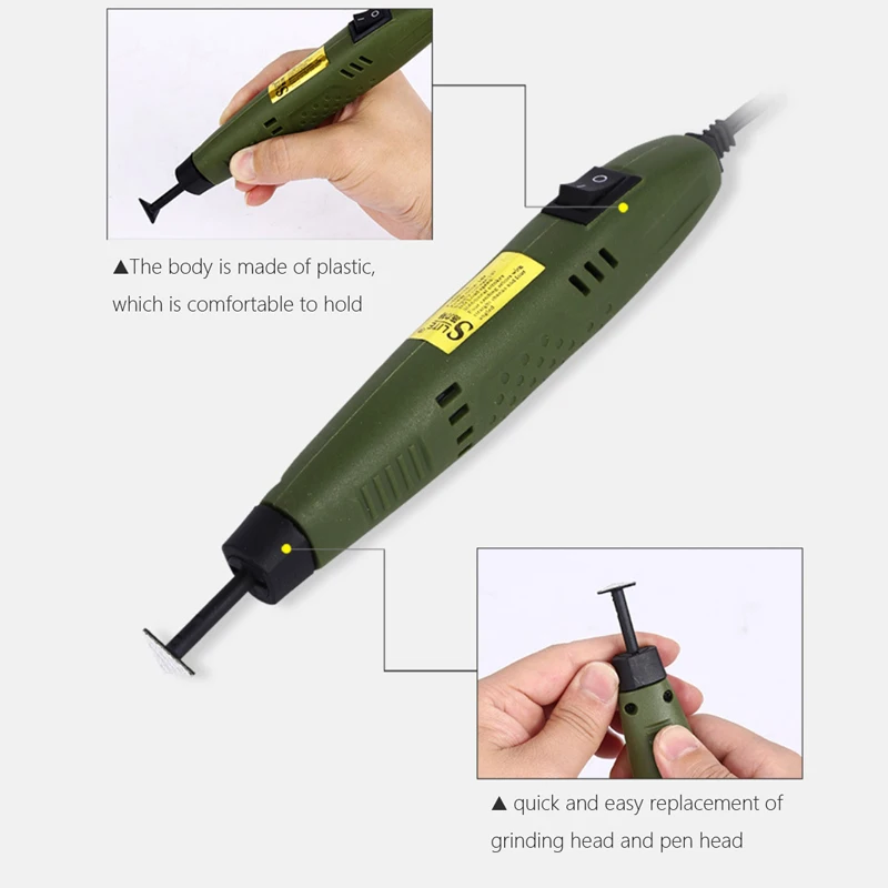 110V-220V 18W 미니 샌더 그라인더 도구 기계 모델 샌더 펜 유형 폴리 셔 DIY 모델 금형 그루브 전기 그라인딩 도구