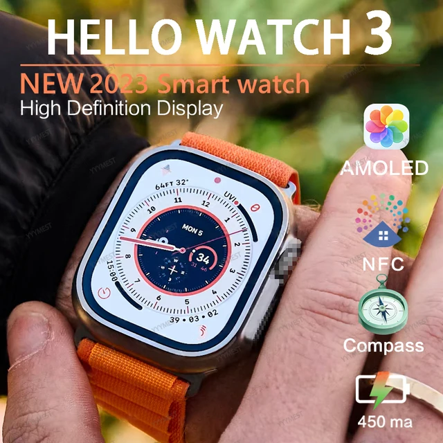 Hello Watch 3: Smart Titanium Smartwatch