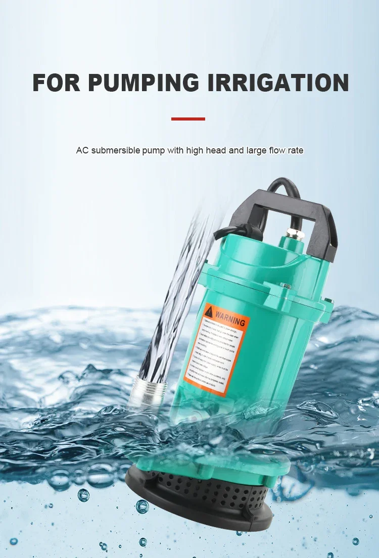 Mini Submersible Water Pump 220V 50Hz Aluminum Housing High Flow 3m³/h 10m Head