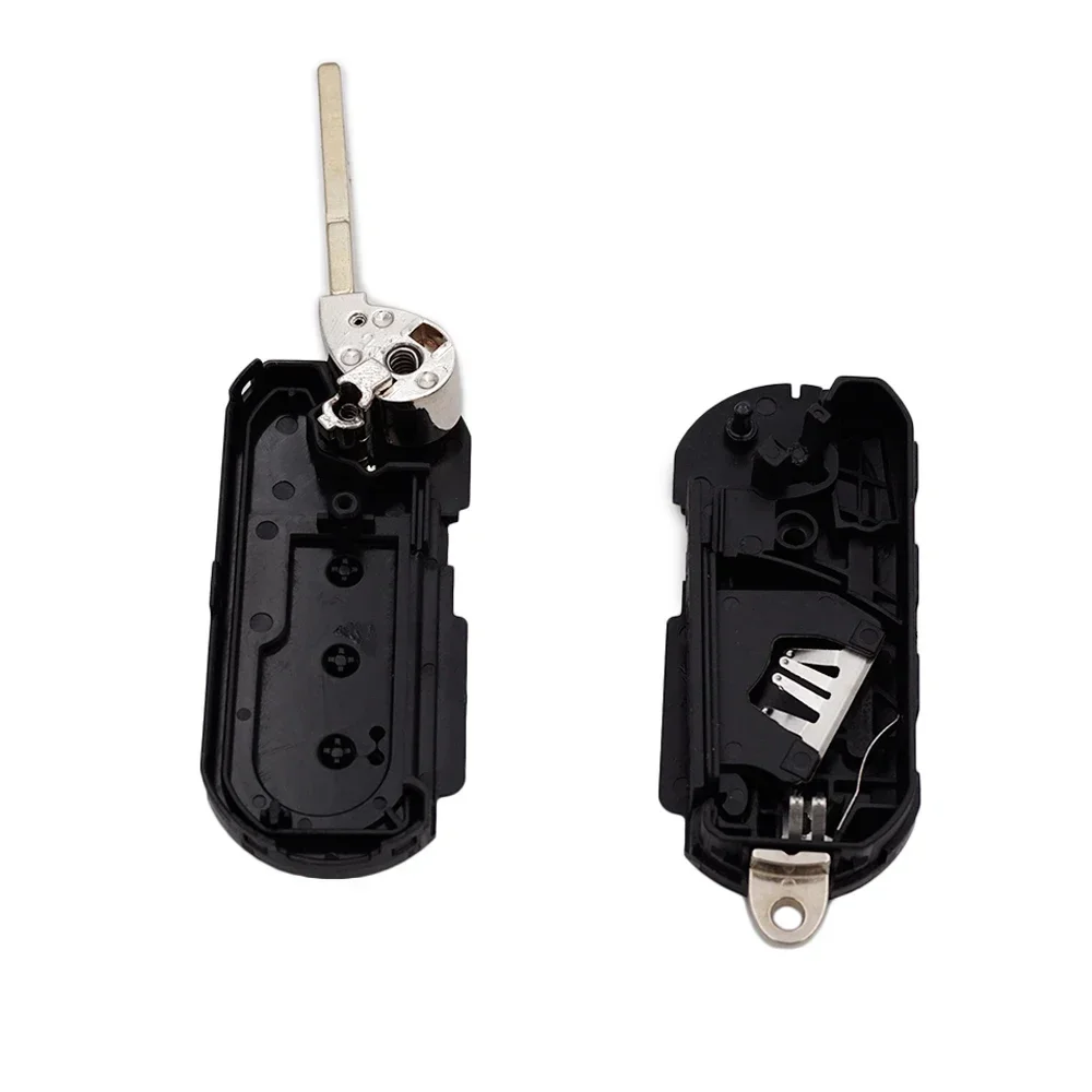 Xinyuexin Flip Folding Car Key Shell - Sleek Remote Auto Key Case with SIP22 Blade and 3 Buttons