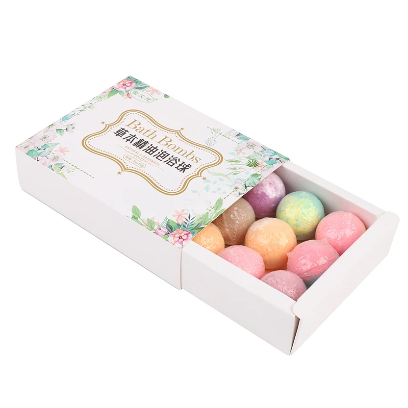 12pcs/set Bath Gift Natural Mini Handmade Bathing Foot Spa Bomb Rich Essential Oils Moisturizing Dry Skin Relaxing Scent Organic |