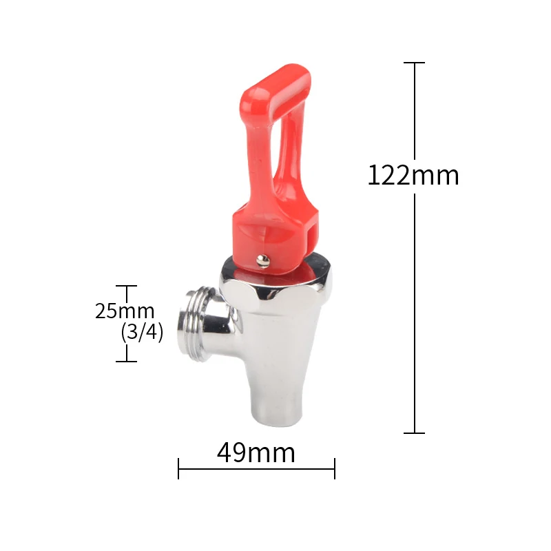 3/4 electric water boiler faucet copper high temperature resistant milk tea insulation bucket faucet water boiler