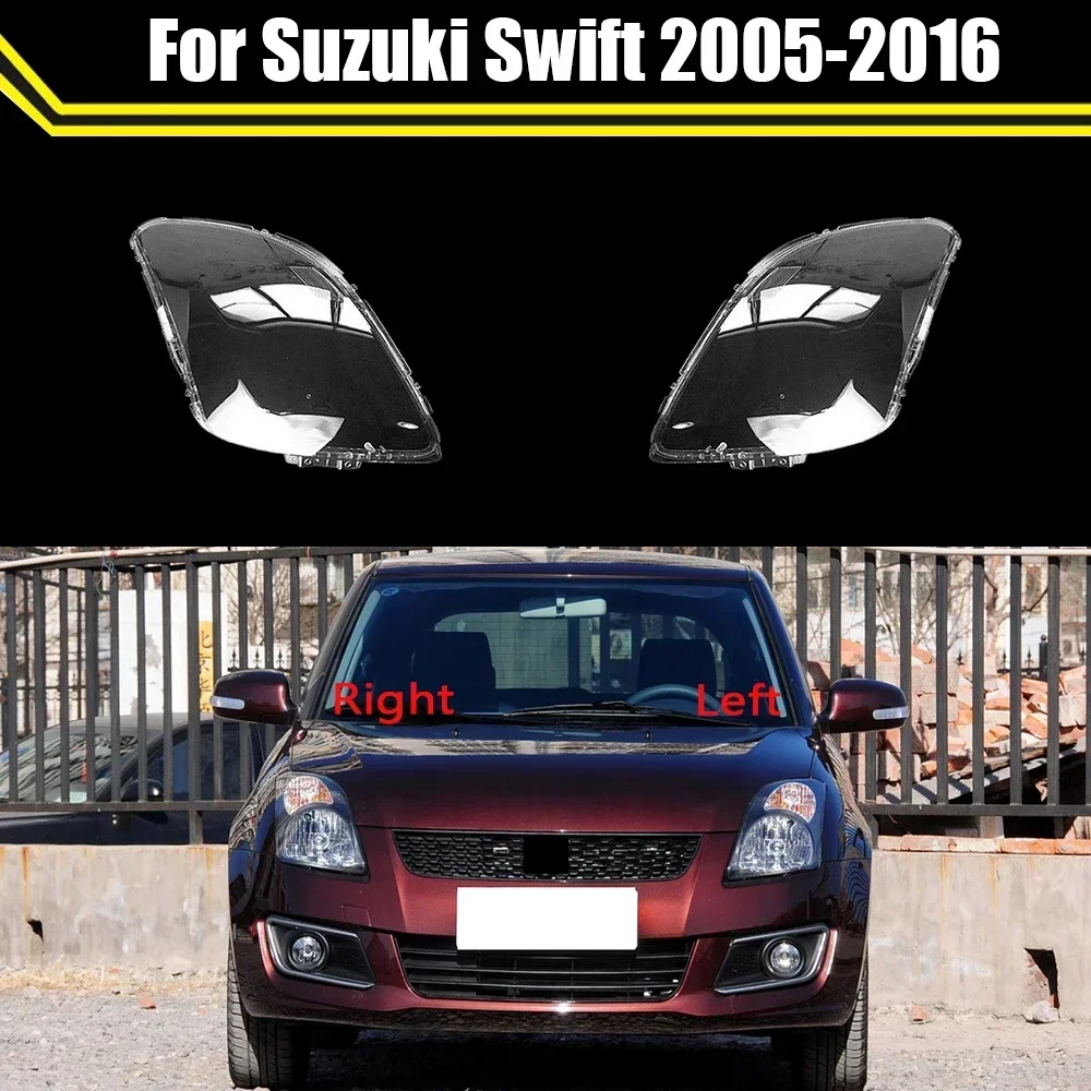 

Auto Case Headlamp Caps Car Front Headlight Lens Cover Lampshade Lampcover Head Lamp Glass Shell For Suzuki Swift 2005~2016