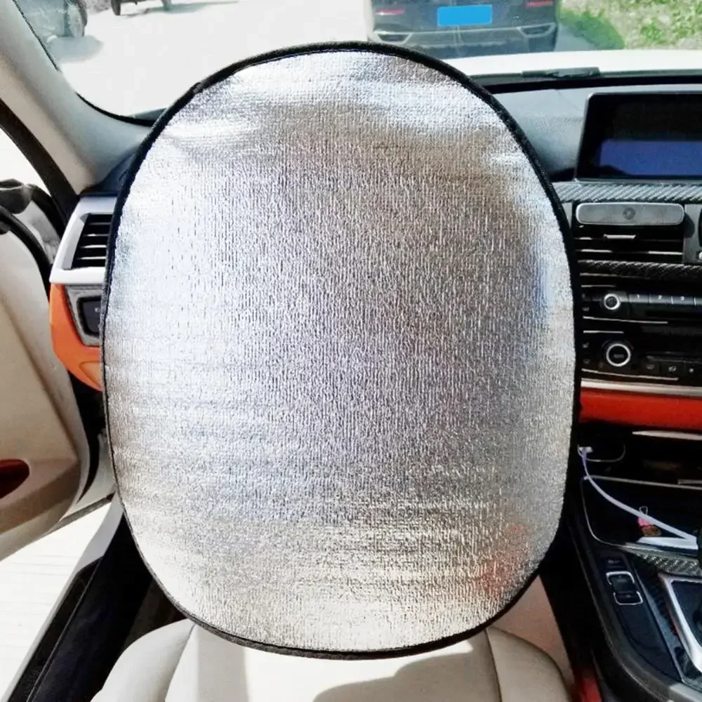 Car Sunshade Car Steering Wheel Anti-Heat Sun Shade Cover Foldable Anti-UV Protect