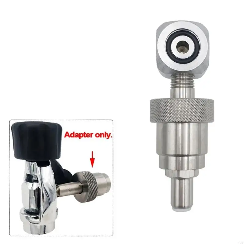 96GF CGA347 Cylinder Adapter Filling Converter Metal Texture for Tanks and Valves Ensures High Compatibility and Safety