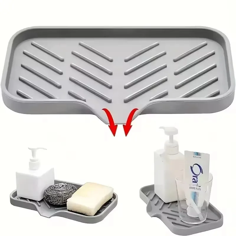 Kitchen Faucet Splash Pad Silicone Sink Faucet Splash Guard Mat Sponge Drain Rack Countertop Soap Tray For Bath Kitchen Gadgets Kitchen Faucet Splash Pad Silicone Sink Faucet Splash Guard Mat Sponge Drain Rack Countertop Soap Tray For Bath Kitchen Gadgets