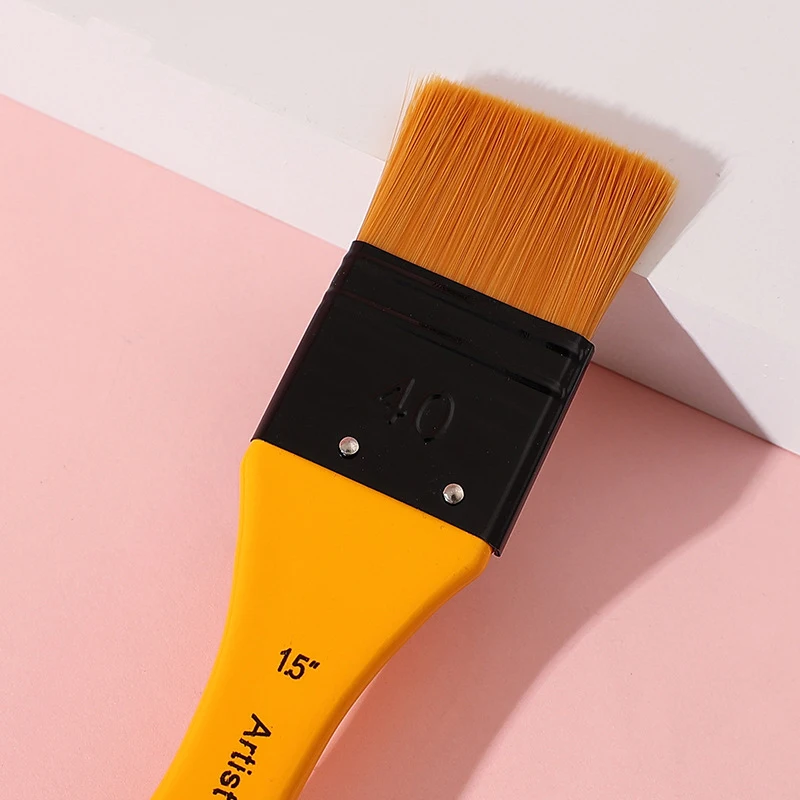 20Pcs Paint Brushes Small Short Handle Painting Brush Flat Mini