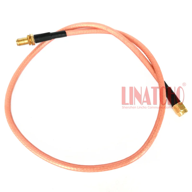 50cm 2.4GHz WIFI 안테나 RP SMA 남성-여성 커넥터 RG303 저손실 점퍼 케이블