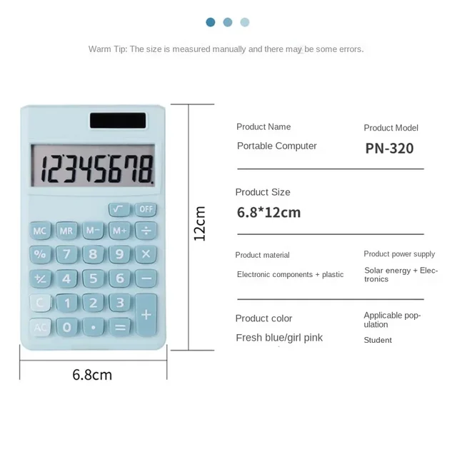 Electronic Calculator Desktop Home Office School Financial Accounting Tool Science Function Calculation Cute