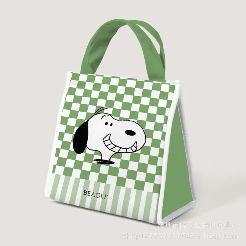 Kawaii Snoopy Crossbody Bag Embroidery Cute Canvas Bag Lunch Bag Office  Worker Handbag Tote Bag - AliExpress
