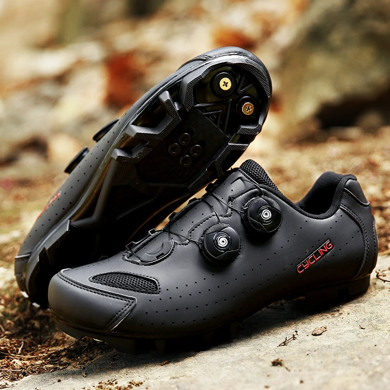 Cycling Sneaker MTB Men Sports Dirt Bike Shoes SPD Pedal Mountain Bicycle Footwear Speed Racing Man Flat Off Road Cycling Shoes