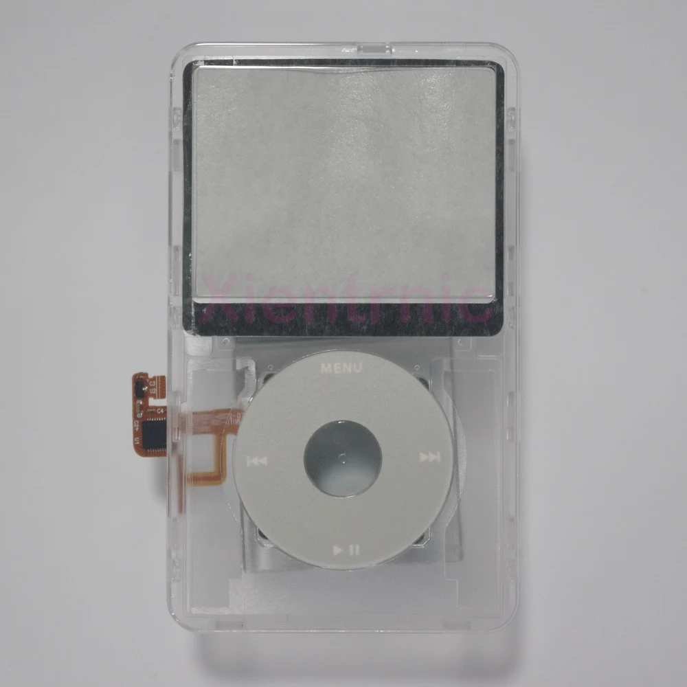 iPod 5th ビデオ透明クリアフロントカバーパネルとクリックホイール