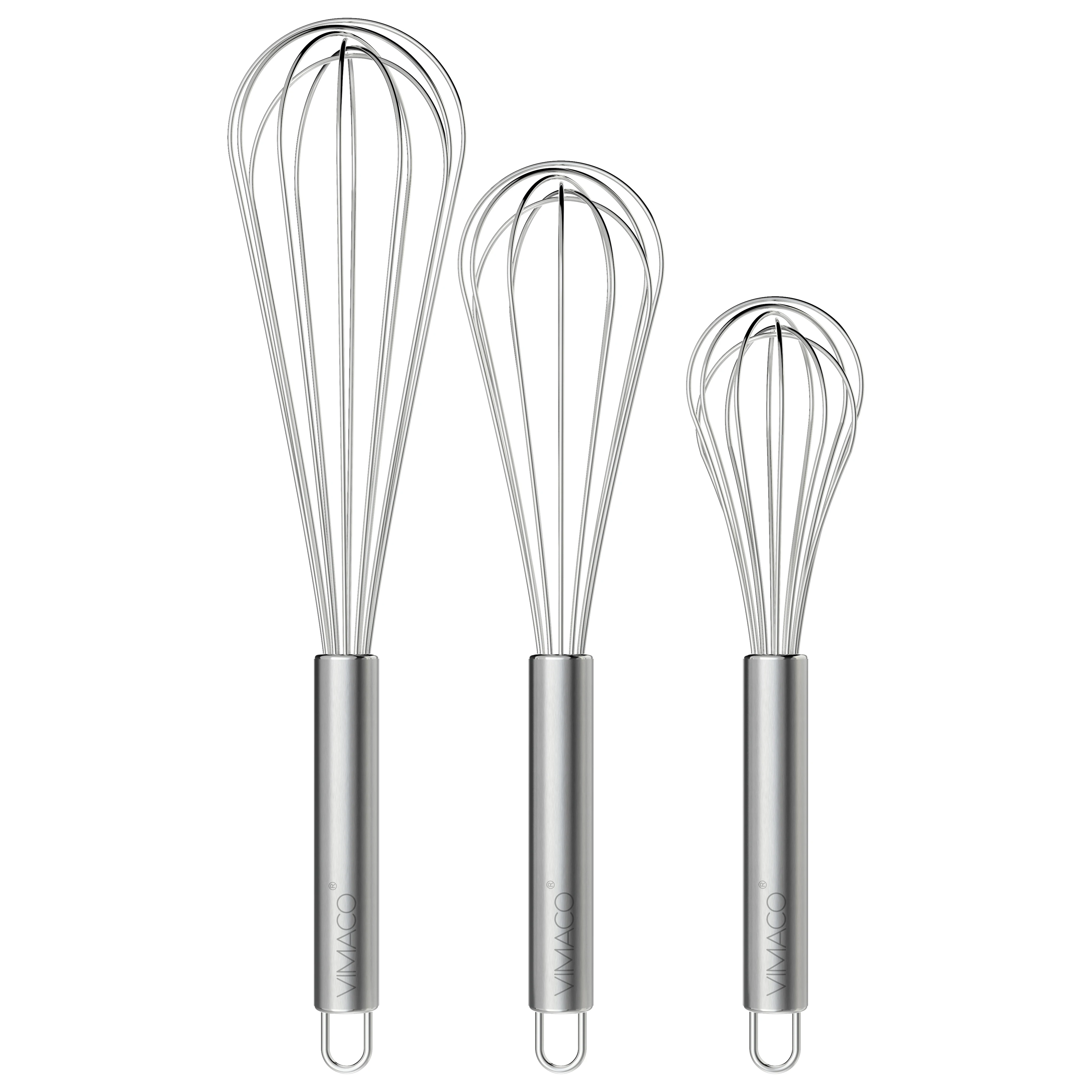 VIMACO® Balloon Whisk Stainless Steel 304 8"10"12" Wire Beater Kitchen