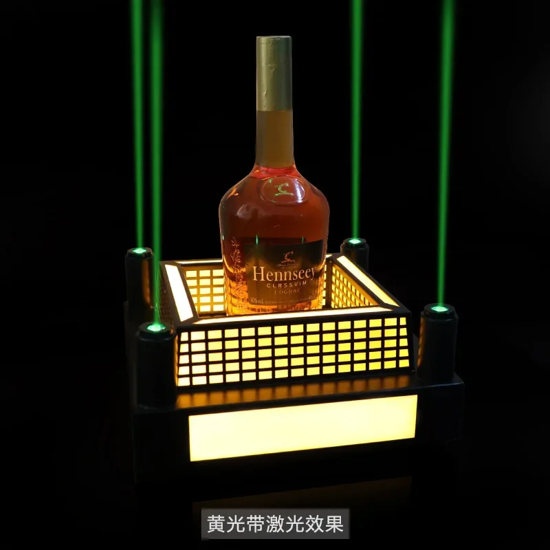Bar Nightclub Metal Castle LED light base Whisky wine Champagne Display Carrier Holder Bottle Presenter Glorifiers with Laser