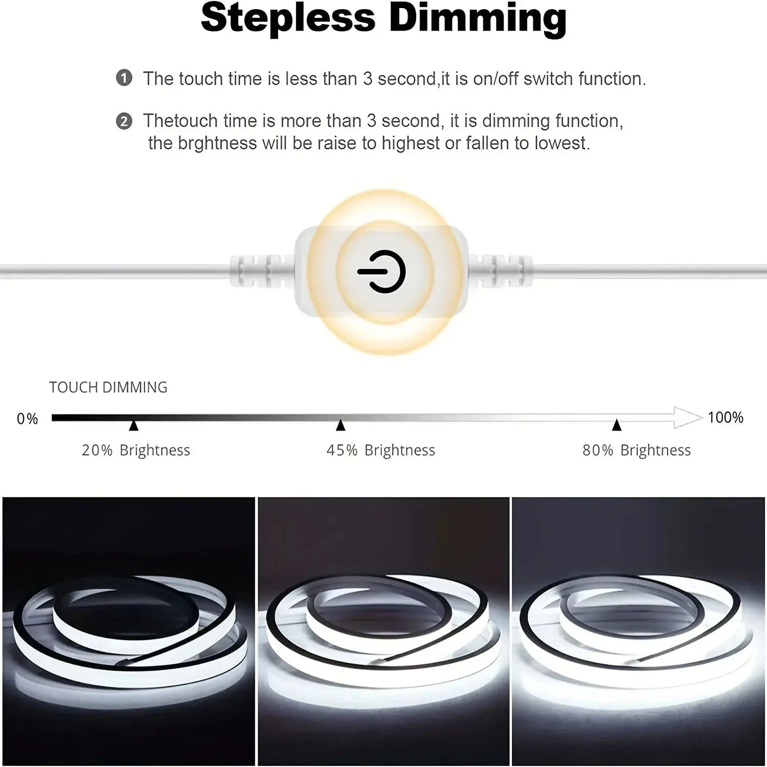 5V USB COB LED Strip Light DIY TV Mirror Backlight 320LEDs/M Ribbon Tape Touch Sensor Dimmable Lamp Kitchen Room Decoration led light strip led strip lamp