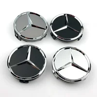 75mm Mercedes Benz AMG W203 W206 W220 W205 W211 W212 w204 w213 Car Wheel Center Hub Caps Benz Emblem Tire Rim Covers wheel parts 1