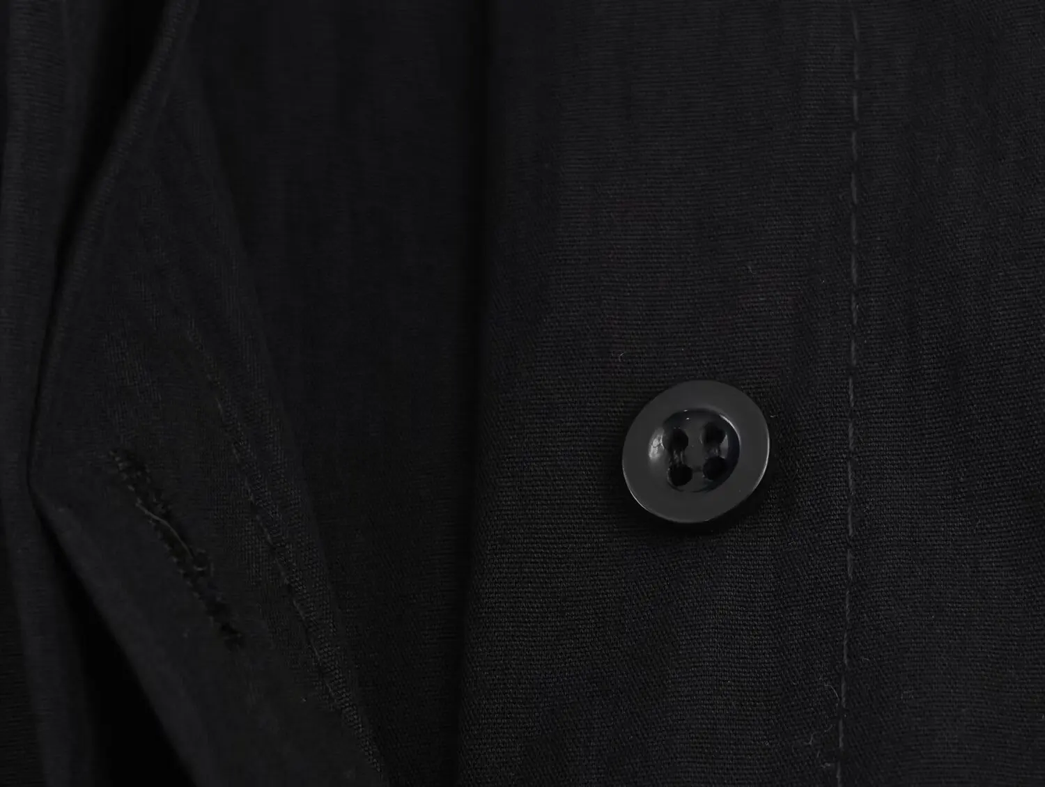 Women's Black Shirt Female Lapel Long Sleeved Single Breasted Shirt T-Shirt Lady Leather Button Decoration High Street Chic Top