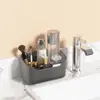 Desktop Cosmetics Storage Box Toiletries Cotton Swab Container Bathroom Accessories Brushes Makeup Organizer Case Lipsticks Box 5