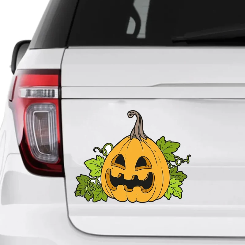 

Halloween Pumpkin Car Stickers for Auto Body Windows Windshield Bumper DIY Horror Automobiles Cartoon Decals Autocollant Voiture