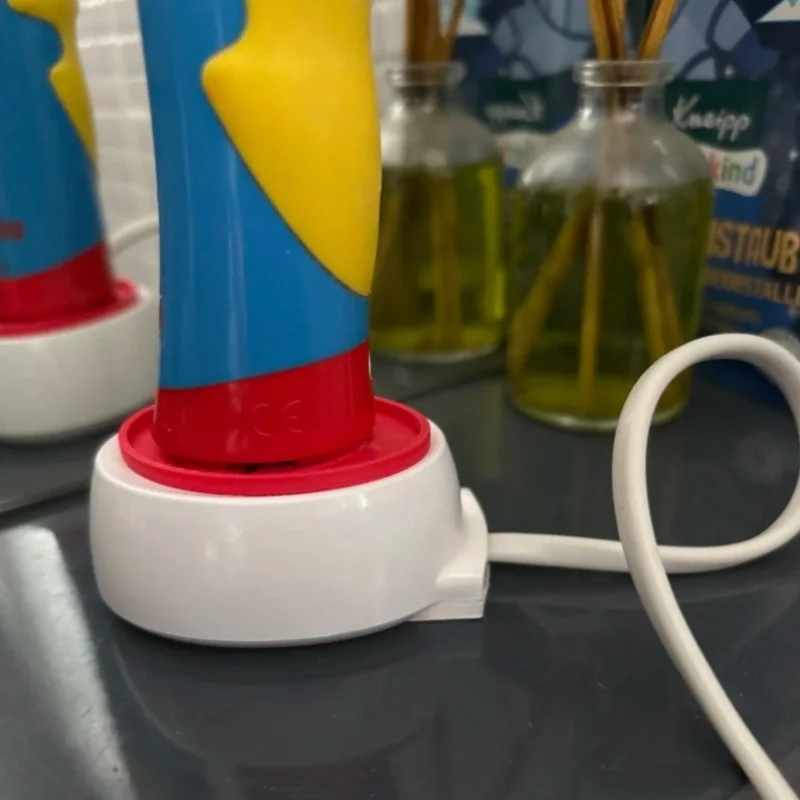 1pcs Electric Toothbrush Charging Mat, Silicone Drain Tray Protector, Hygienic Waterproof Base Cover for Oral Care