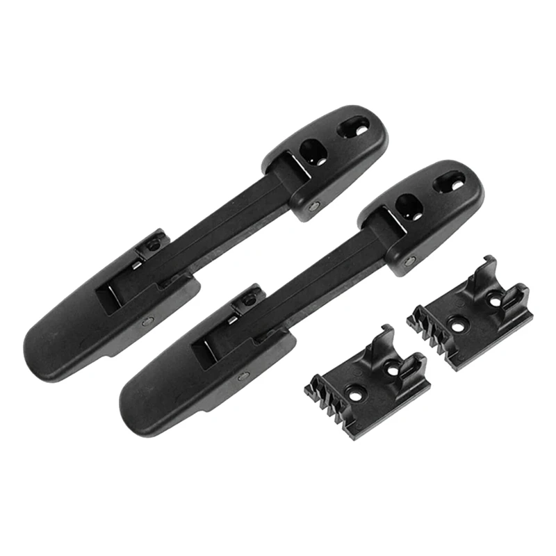 

2 Piece Hood Latch Kit With Brackets Black Plastic For Mack CH CHN CXN Granite CV
