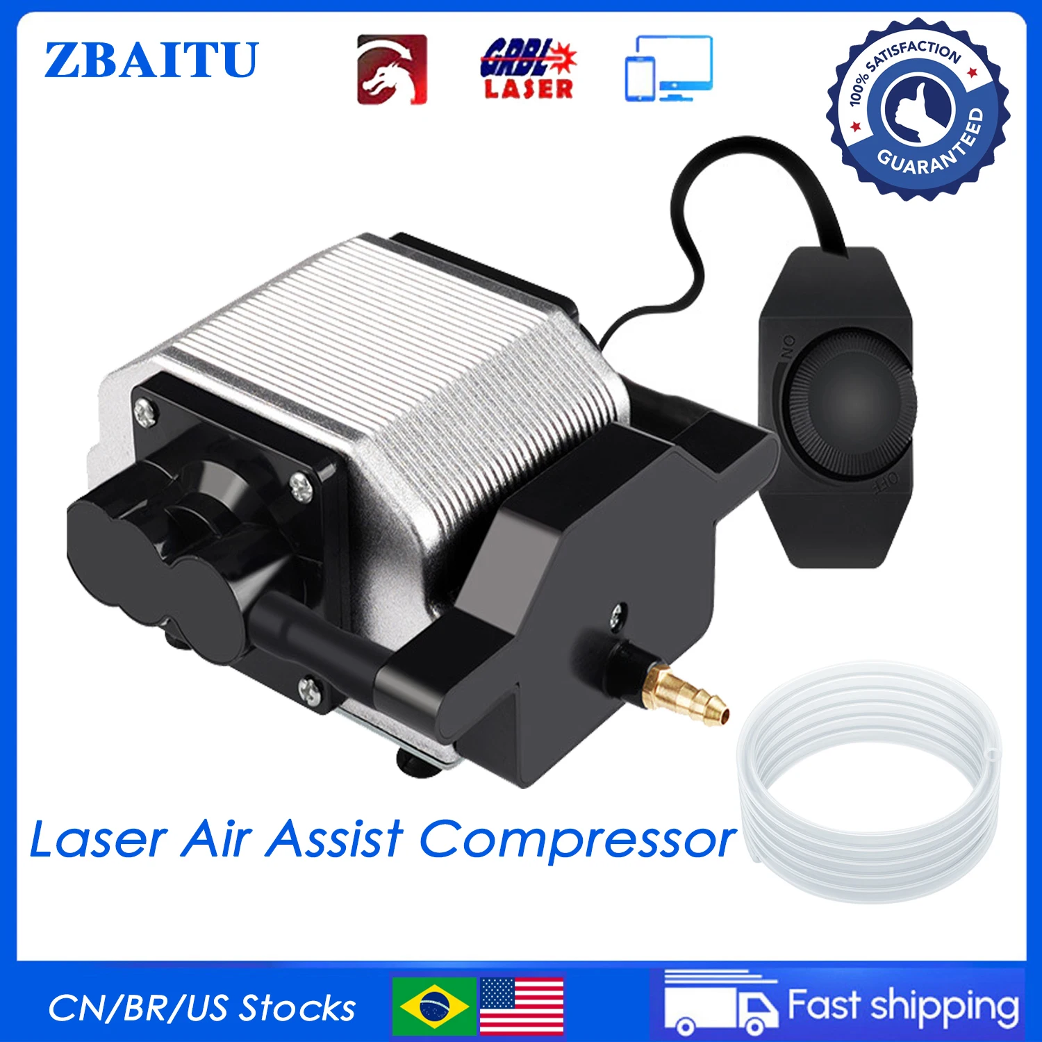 ZBAITU Laser Engraver Air Pump Compessor for Cutter Engraving Cutting