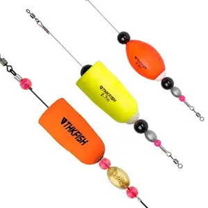 THKFISH Fishing Bobbers Fishing Floats for Fishing Popping Cork Float Rig  Rattle Popping Cork Weighted Popping Floats