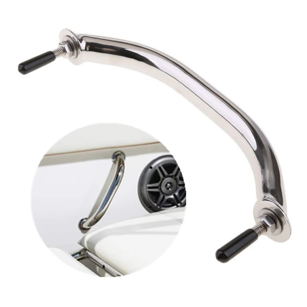 GrabHandleMarineGrabHandleBoatYachtPolisheSilver316Stainless
