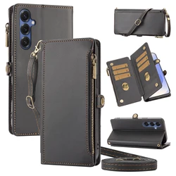 Elegant Flip Wallet Faux Leather Phone Case with Multiple Card Slots and Coin Holder - Galaxy S20 FE (Black)