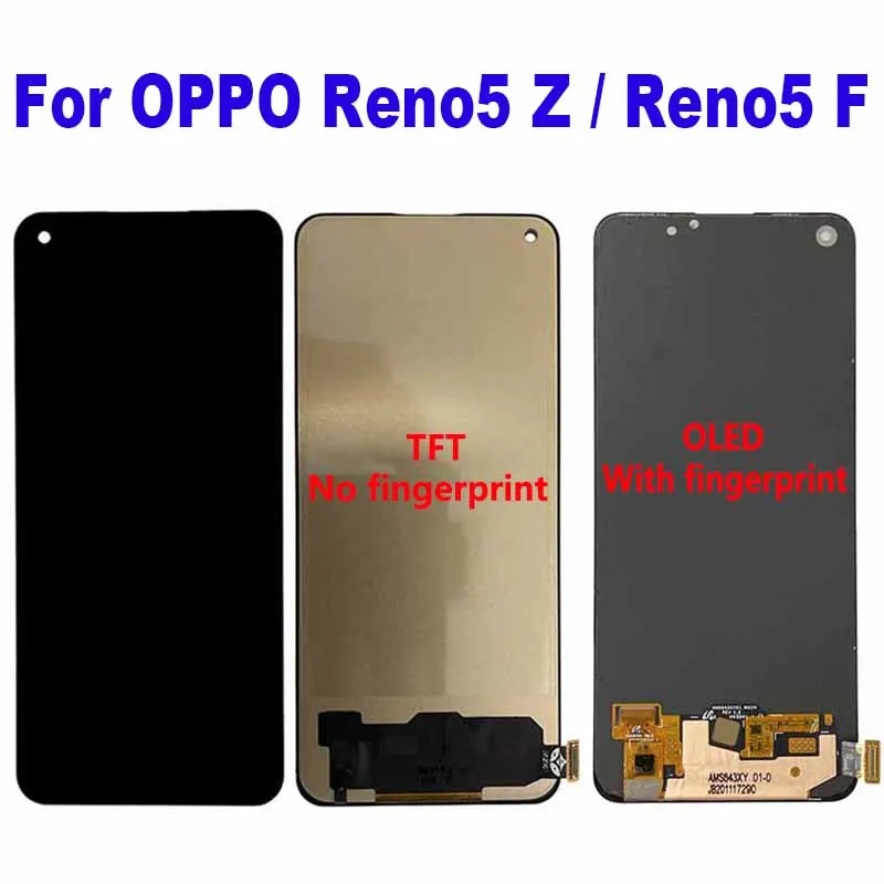 

For OPPO Reno5 F CPH2217 Reno 5F LCD Display Touch Screen Digitizer Assembly For OPPO Reno5 Z CPH2211 Reno 5Z