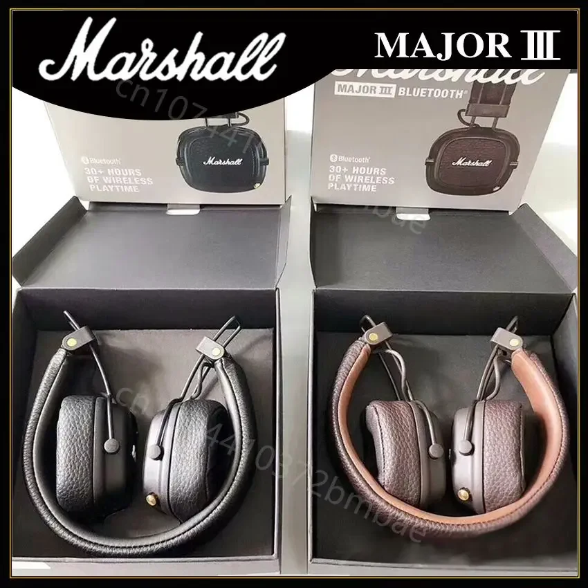 Marshall Major III 3 Wireless/Wired Headphones Mic Deep Bass Gaming Earphones Folding Sports Rock Music Bluetooth Headset wireless headphones